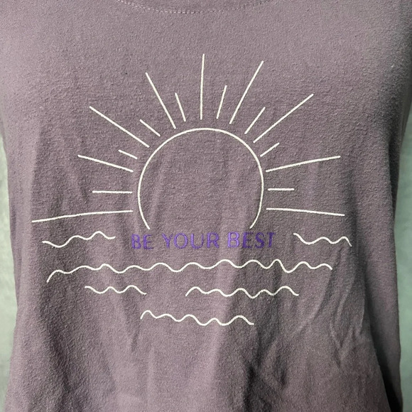 Beachbody Be Your Best Sun & Waves Purple Racerback Tank - size medium - Picture 3 of 9